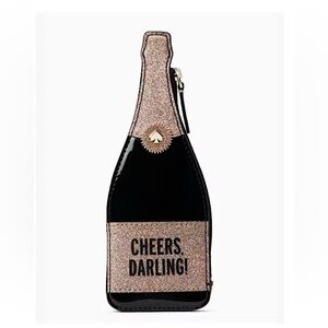 Kate Spade New York Chestnut Street Champagne Bottle Coin Purse; NWT